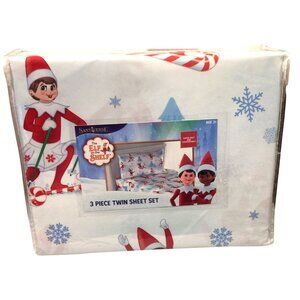 The Elf on the Shelf Santaverse Twin 3 Piece Sheet Set 100% Polyester